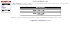 Desktop Screenshot of biolovematch.com